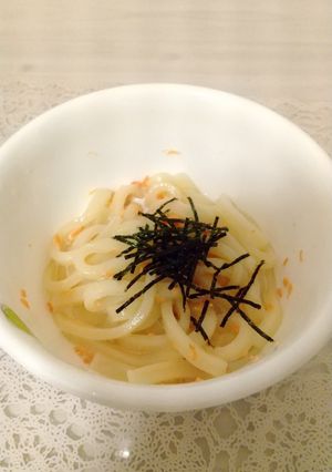 胃に優しい◎鮭フレーク×ミルクうどん-レシピのメイン写真