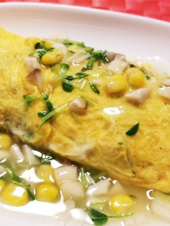 豚ミンチとほうれん草の中華風オムレツ-レシピのメイン写真