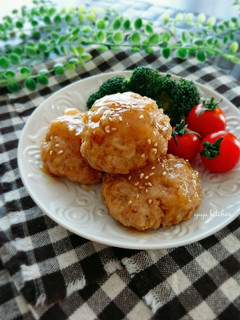 レンジで簡単☆お弁当に・和風ハンバーグ。-レシピのメイン写真