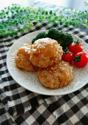 レンジで簡単☆お弁当に・和風ハンバーグ。-レシピのメイン写真