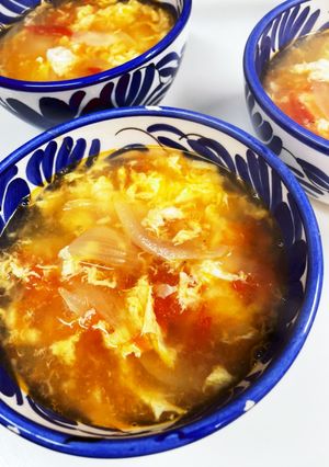 トマトと玉子の中華スープ-レシピのメイン写真