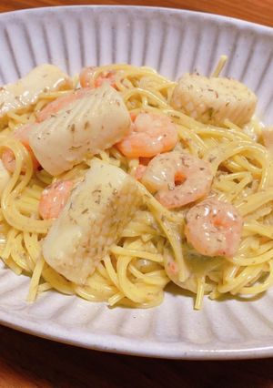 蟹味噌クリームパスタ-レシピのメイン写真