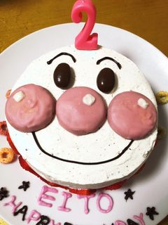 アンパンマンケーキ 記録用-レシピのメイン写真