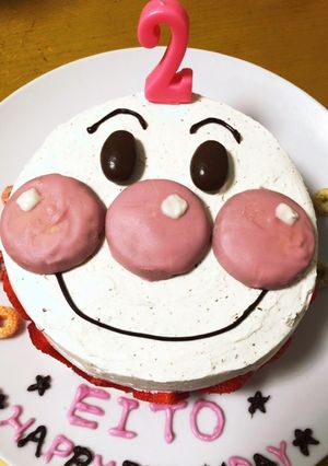 アンパンマンケーキ 記録用-レシピのメイン写真