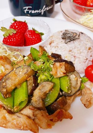 豚バラとなすのごま味噌炒め-レシピのメイン写真