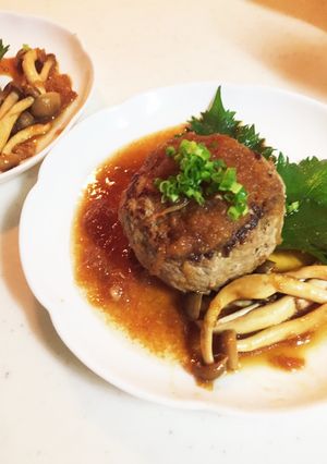 豚ひき肉で簡単基本のハンバーグ(和風)-レシピのメイン写真
