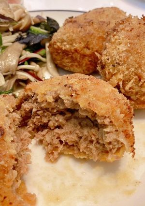 ひと手間で激変！お塩で食べるメンチカツ★-レシピのメイン写真