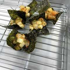 海老と長芋の磯辺かき揚げ-レシピのメイン写真