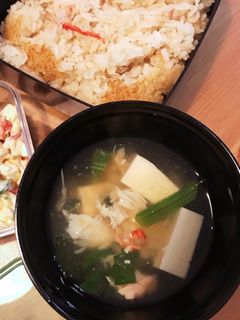 豆腐とほうれん草☆カニ身とろみスープ-レシピのメイン写真