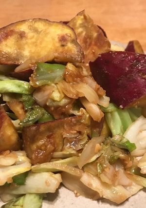 さつまいもとキャベツの味噌バタ炒め-レシピのメイン写真