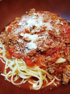 トマトの水煮缶で作る☆うちのミートソース-レシピのメイン写真