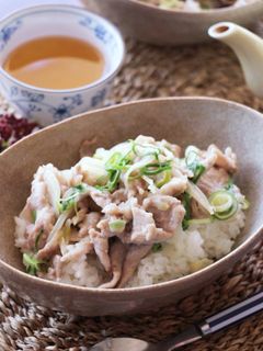 ネギ塩だれのスタミナ豚丼-レシピのメイン写真