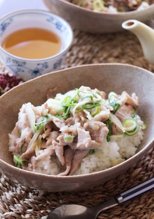 ネギ塩だれのスタミナ豚丼-レシピのメイン写真