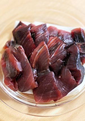 マグロのすき身の下処理-レシピのメイン写真