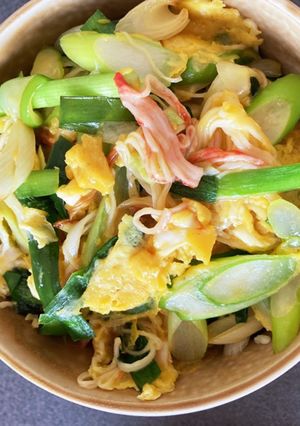 旨い！ネギニラカニカマ玉丼（まんまや笑）-レシピのメイン写真