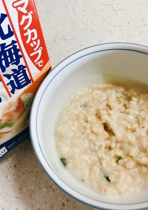 北海道シチュークリームでオートミール飯-レシピのメイン写真