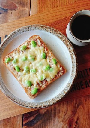 冷凍できるよ★ツナと枝豆のチーズトースト-レシピのメイン写真