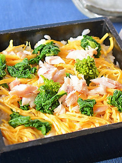 和の柑橘ペースト酢で焼き鯵のちらし寿司♪-レシピのメイン写真