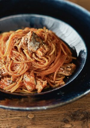 フライパンひとつで鯖ナポリタン-レシピのメイン写真