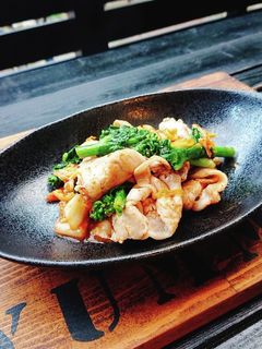 豚肉と菜の花のキムチ炒め-レシピのメイン写真