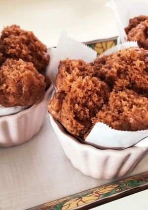 アーモンドクリームとココアの♡蒸しパン-レシピのメイン写真