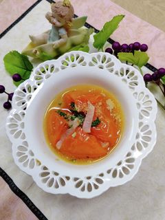 簡単丸ごとトマトのレンチンスープ-レシピのメイン写真