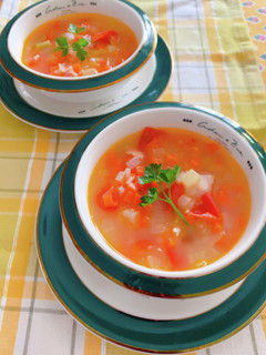 赤いミネストローネ-レシピのメイン写真