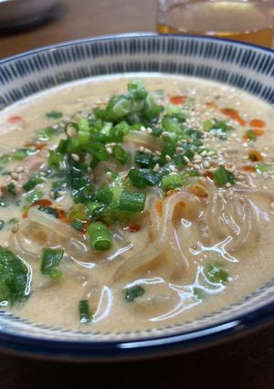 豚汁リメイク！400kcal！豆乳坦々麺-レシピのメイン写真