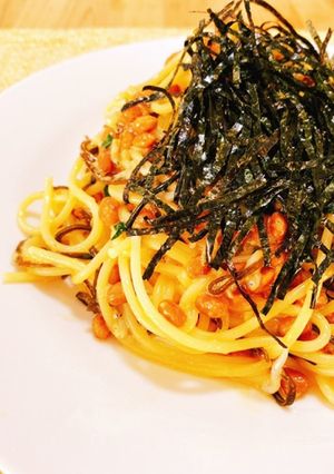 本当に簡単！納豆としらすのパスタ-レシピのメイン写真