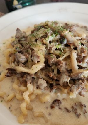 レトルトスープ粉で★クリーム系パスタ-レシピのメイン写真