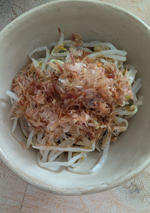 とっても簡単★もやしのおかかめんつゆ和え-レシピのメイン写真