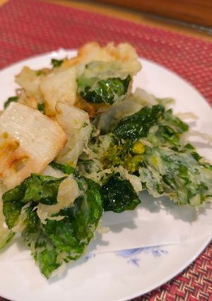 筍、菜の花、新玉ネギのかき揚げ-レシピのメイン写真