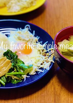 #時短 #手軽に栄養 シンプル朝ごはん-レシピのメイン写真