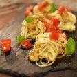 そうめんで焼きナスの冷製