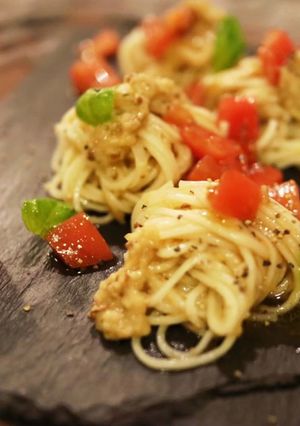 そうめんで焼きナスの冷製-レシピのメイン写真