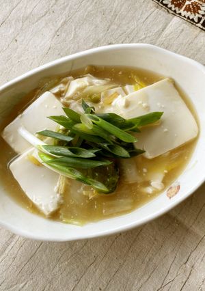 「減らソルト」豆腐と白菜のとろみ生姜煮-レシピのメイン写真