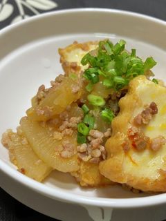 大根と厚揚げのピリ辛そぼろ煮-レシピのメイン写真