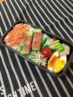 男子高校生弁当2/25ハムエッグ弁当-レシピのメイン写真
