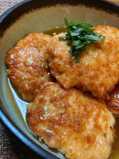 ふわふわ鶏つくねのあんかけ☆かに玉の素で-レシピのメイン写真