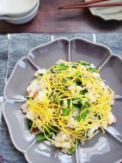 苦くない!菜花と桜えびの混ぜご飯-レシピのメイン写真