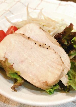簡単しっとり！レンジで鶏ハム あっさり味-レシピのメイン写真