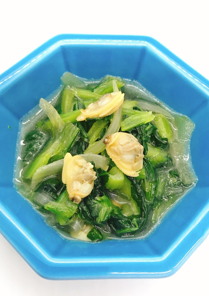 【病院】あさりと青菜のうま煮【給食】-レシピのメイン写真
