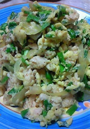 とりとりニラ玉でご飯モリモリ-レシピのメイン写真
