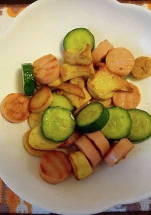エリンギときゅうりのバター炒め-レシピのメイン写真