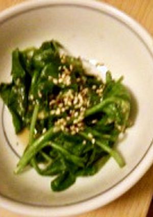 簡単　ほうれん草の胡麻和え　もどき-レシピのメイン写真