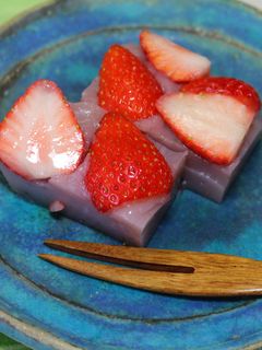 華やか♡いちごの羊羹-レシピのメイン写真