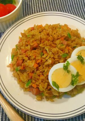 ランチにおすすめ♪辛くないカレーピラフ-レシピのメイン写真