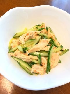材料2つだけ❢ささみときゅうりの和え物-レシピのメイン写真