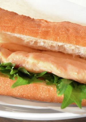 辛味噌サラダチキンと大葉のバゲットサンド-レシピのメイン写真