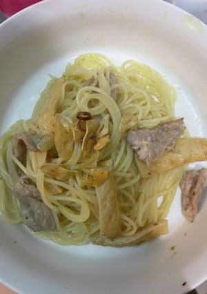 オデンと鶏せせりの燻製ペペロンチーノ-レシピのメイン写真